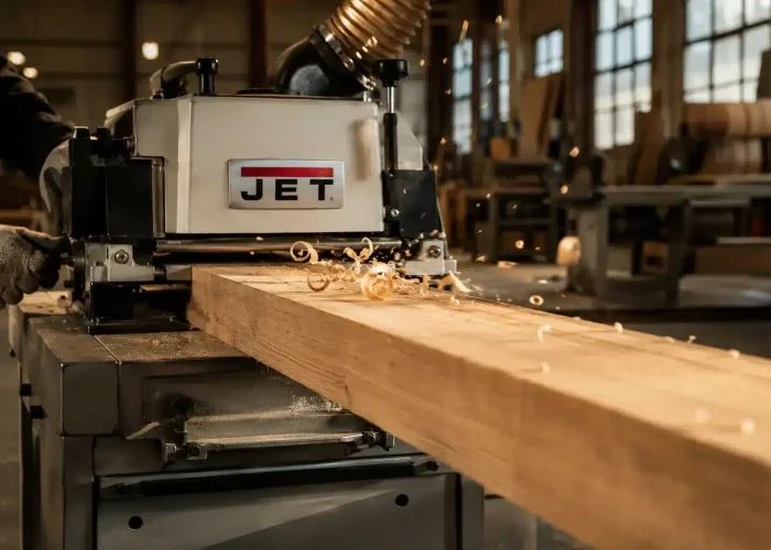 Raboteuse pour bois massif, atelier d'agencement